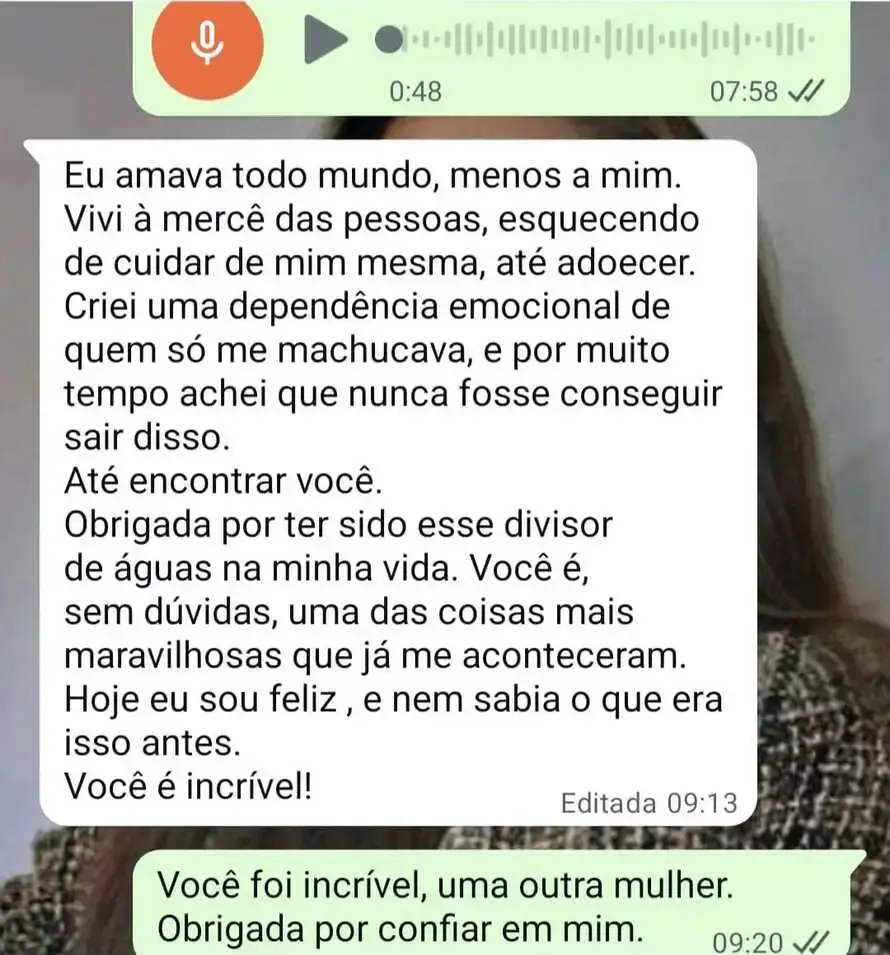 Depoimento de paciente da Raquel Rocha