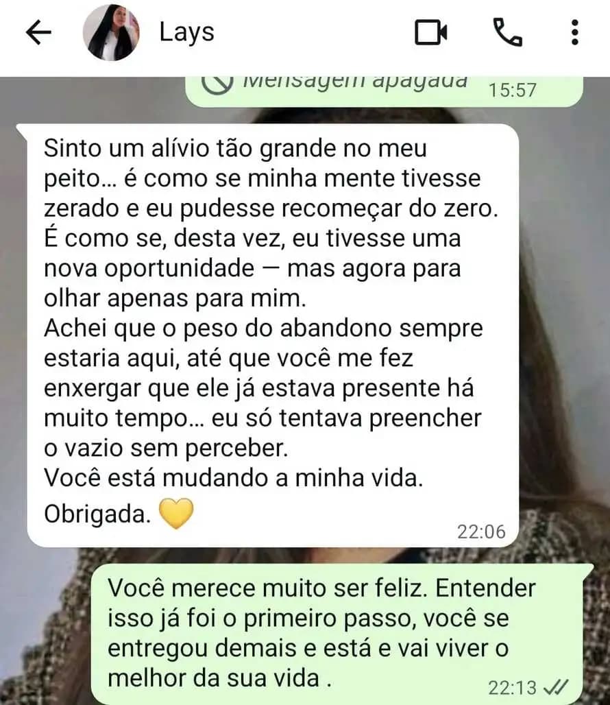 Depoimento de paciente da Raquel Rocha